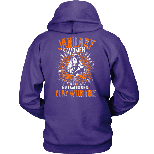 Limited Edition January Women Play With Fire Back Print Shirt