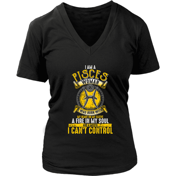 I Am A Pisces Woman Shirt Yellow Print, Hoodie & Tank