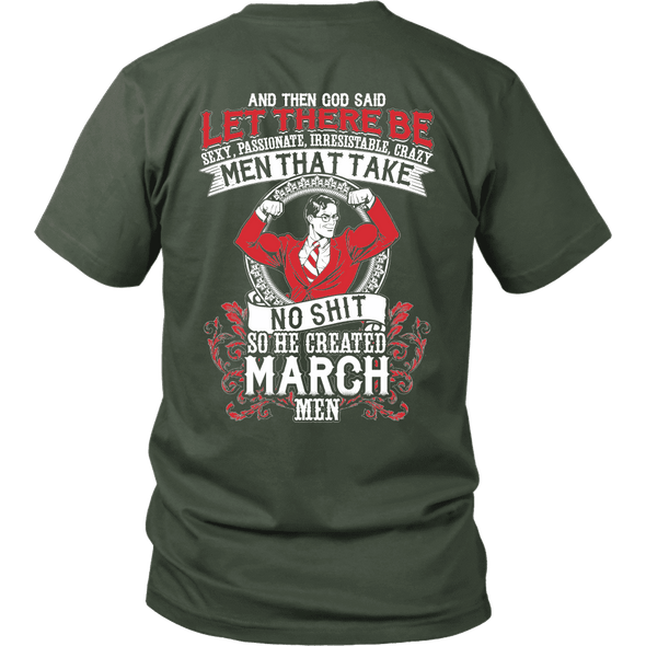 Limited Edition **God Created March Men** Shirts & Hoodies