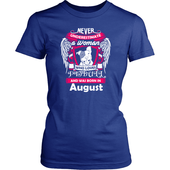 August Women Who Loves Pitbull Shirt, Hoodie & Tank