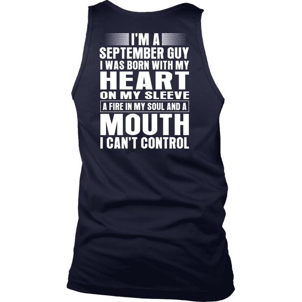 Limited Edition ***September Guy Heart On Sleeve Back Print*** Shirts
