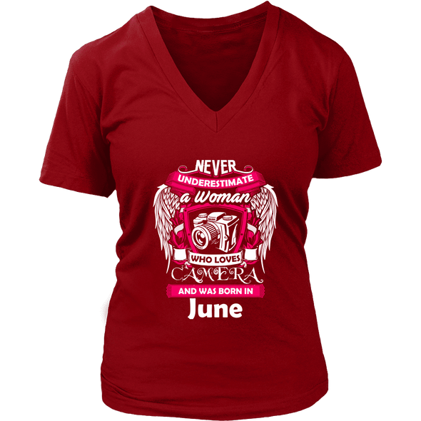 June Women Who Loves Camera Shirts, Hoodie & Tank