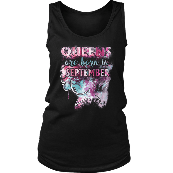 **Limited Edition** September Born Queen Front Print Shirt