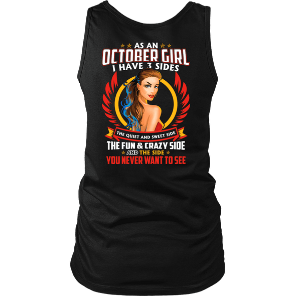 Limited Edition **October Girl 3 - Sided** Shirts & Hoodies