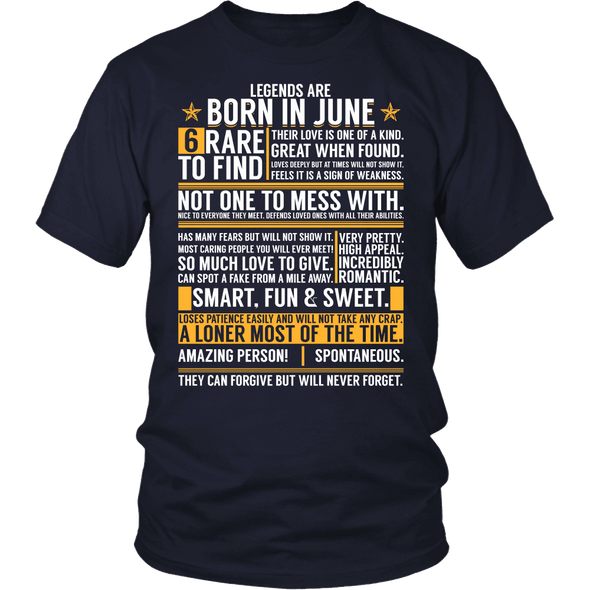 ***LIMITED EDITION****Born In June Shirts - Not Available In Stores