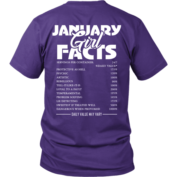 Limited Edition ***January Girl Facts*** Shirts & Hoodies