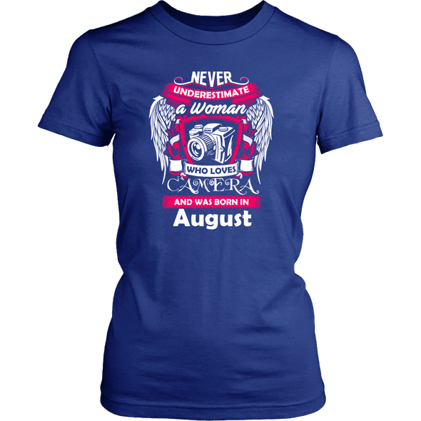 August Women Who Loves Camera Shirt, Hoodie & Tank