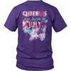 **Limited Edition** July Born Queen Back Print Shirt