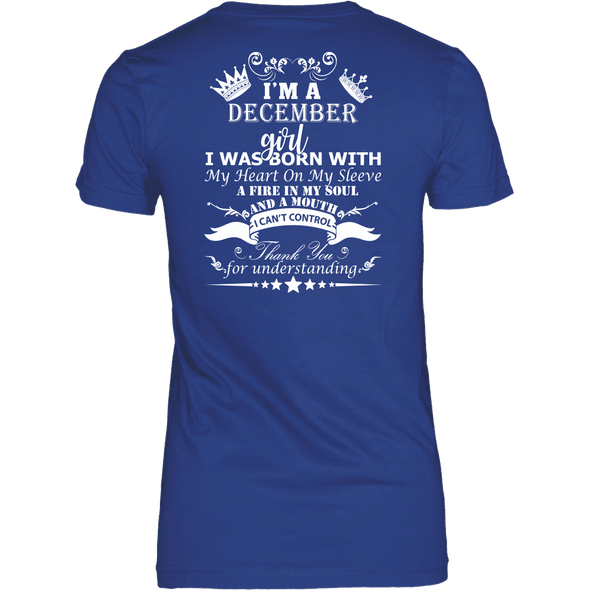 December Born Girl White Printed***Limited Edition*** Shirts