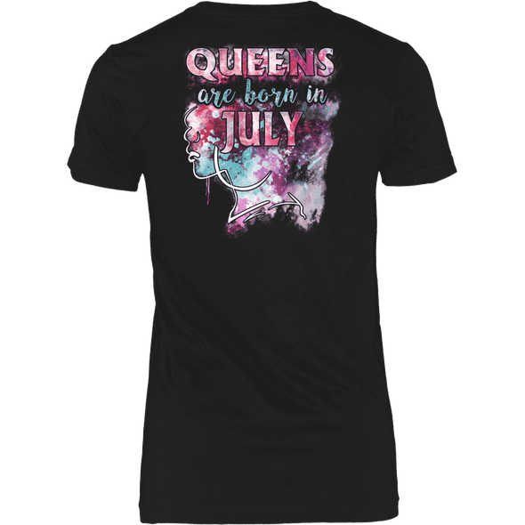 **Limited Edition** July Born Queen Back Print Shirt
