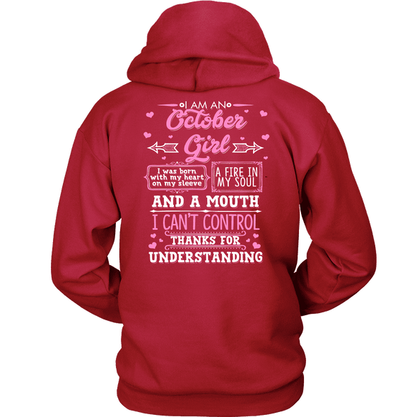 Limited Edition **October Girl With Heart On Sleeve** Shirts & Hoodies