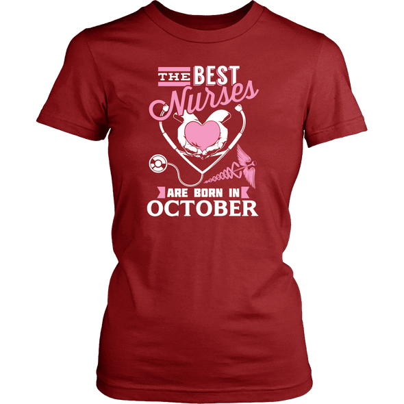 Best Nurses Are Born In October Women Shirts, Hoodie & Tank