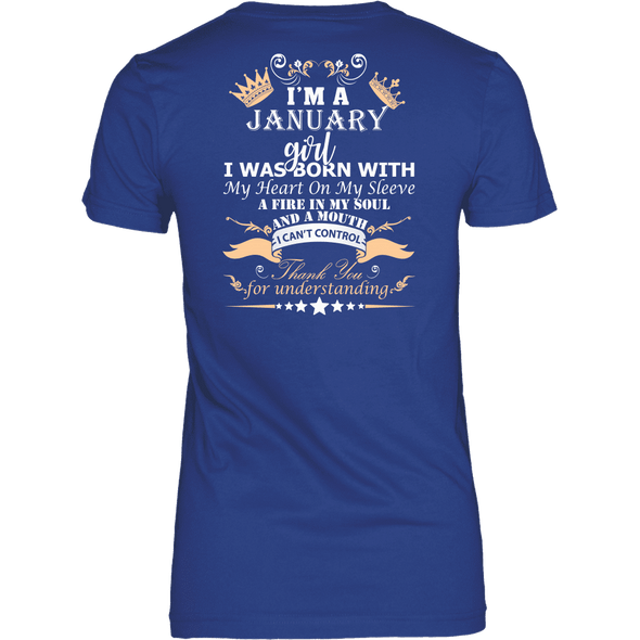 Save $10 Today (Offer Ends Soon) - January Born Girl Back Printed***Limited Edition*** Shirts
