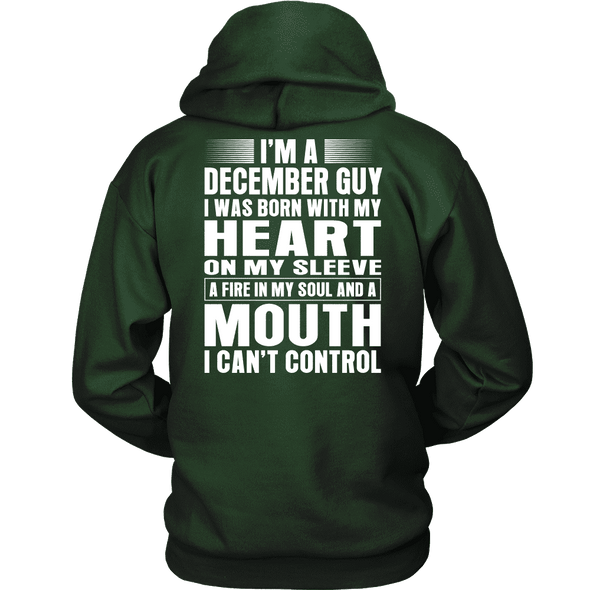 Limited Edition **December Guy Heart On Sleeve Back Print*** Shirts & Hoodies