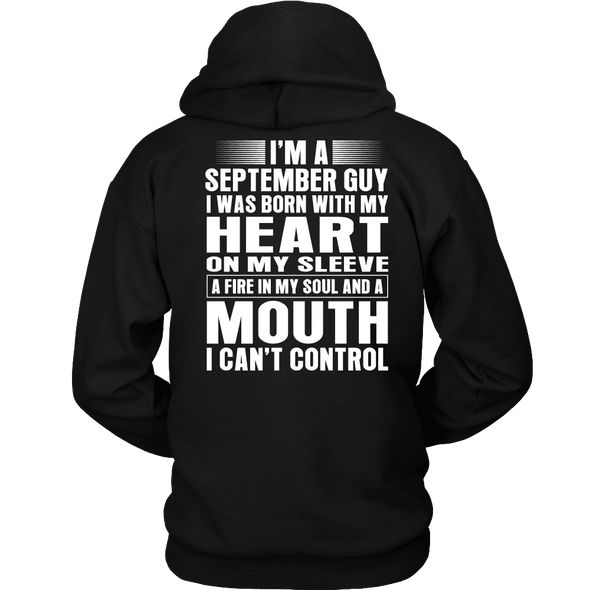 Limited Edition ***September Guy Heart On Sleeve Back Print*** Shirts