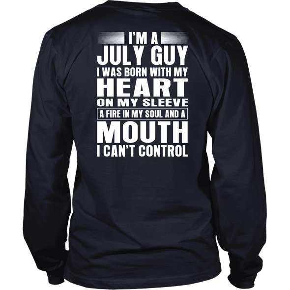 Limited Edition ** July Guy Heart On Sleeve Back Print*** Shirts & Hoodies