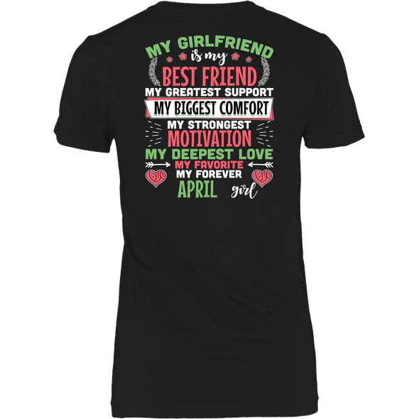 Limited Edition Back Printed My Favorite & Forever April Girl