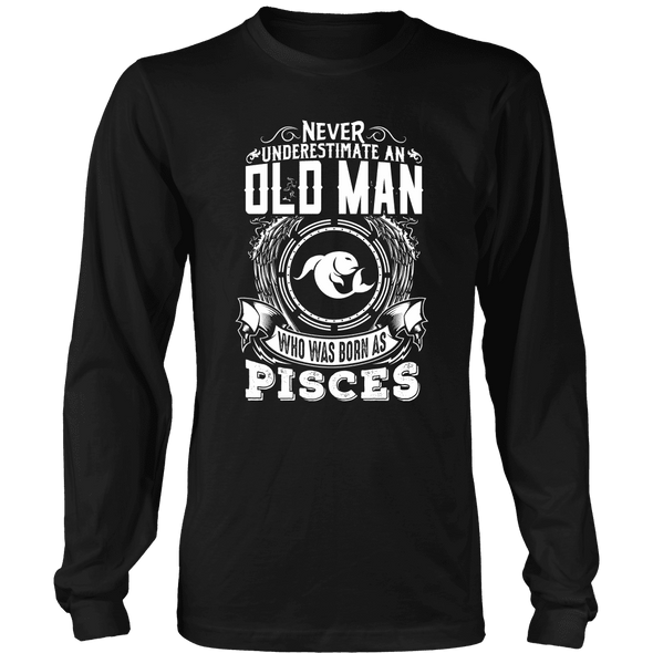 Old Man Pisces Shirt, Tank & Hoodie