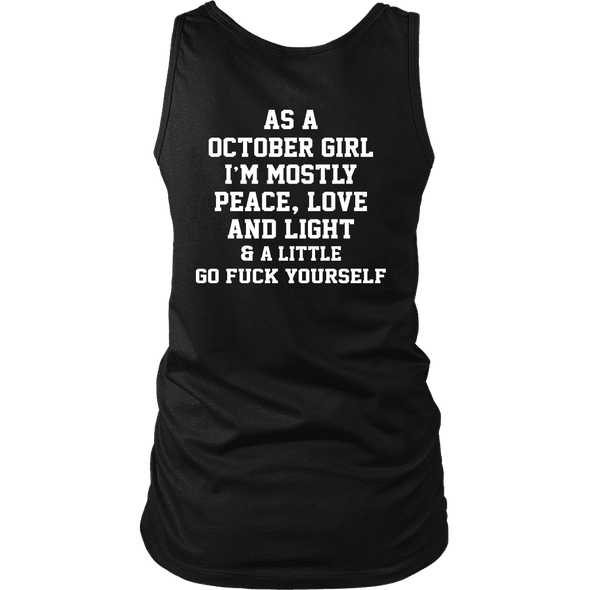 Limited Edition **October Girl Peace Love** Shirts & Hoodies