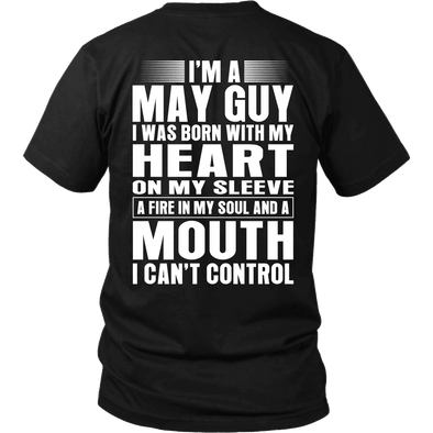 Limited Edition **May Guy Heart On Sleeve Back Print*** Shirts & Hoodies