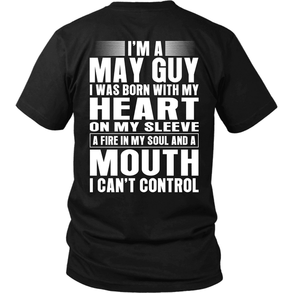Limited Edition **May Guy Heart On Sleeve Back Print*** Shirts & Hoodies