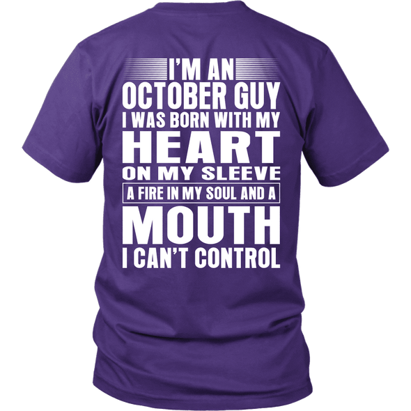 Limited Edition **October Guy Heart On Sleeve Back Print*** Shirts & Hoodies