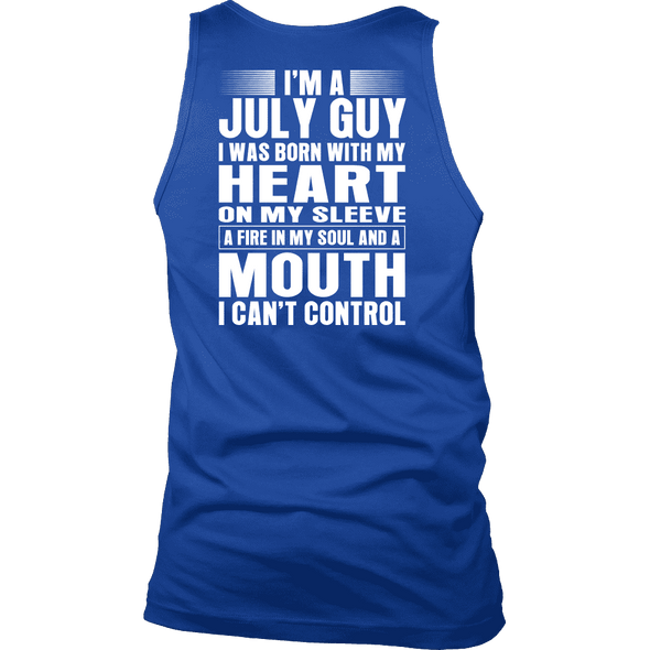 Limited Edition ** July Guy Heart On Sleeve Back Print*** Shirts & Hoodies