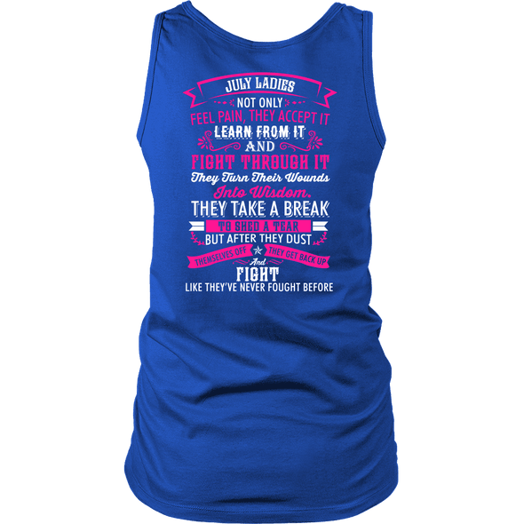 Limited Edition ***July Ladies*** Back Print Shirts & Hoodies