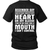 Limited Edition ***December Guy - Can't Control Mouth Back Print*** Shirts & Hoodies