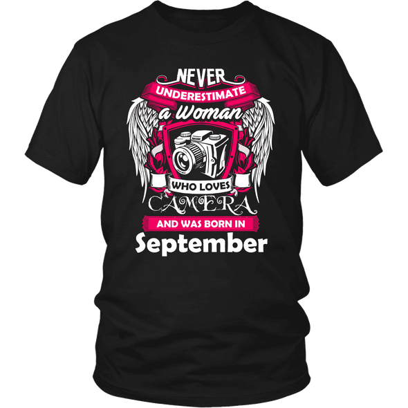 September Women Who Loves Camera Shirts, Hoodie & Tank