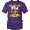 * Limited Edition Born In July With My Heart Front Print Shirt *