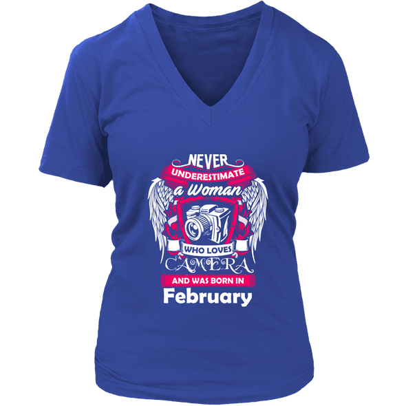 February Women Who Loves Camera Shirts, Hoodie & Tank