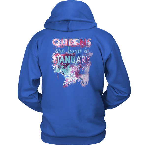 **Limited Edition** January Born Queens Back Print Shirt