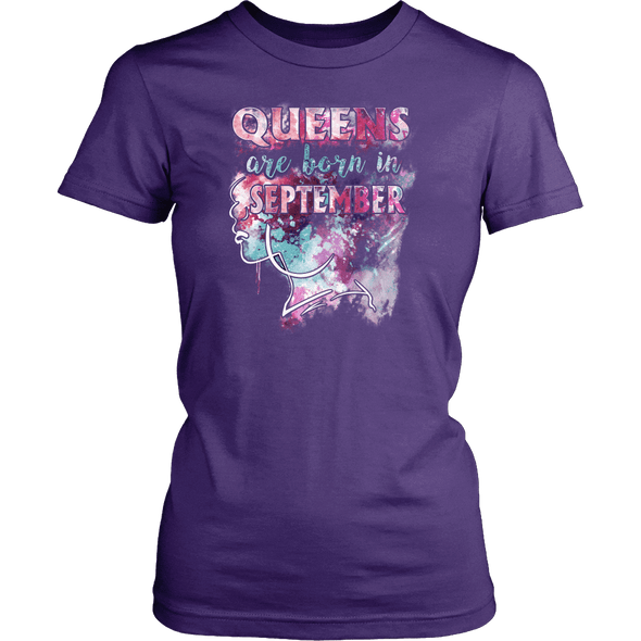 **Limited Edition** September Born Queen Front Print Shirt