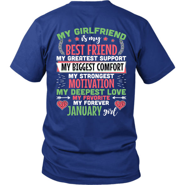 Limited Edition Back Printed My Favorite & Forever January Girl