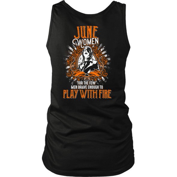Limited Edition June Women Play With Fire Back Print Shirt