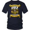 * Limited Edition Born In July With My Heart Front Print Shirt *