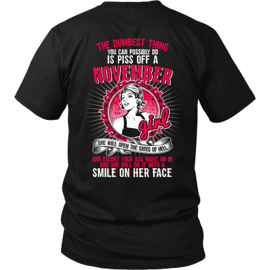 Limited Edition ***Piss Of November Girl*** Shirts & Hoodies