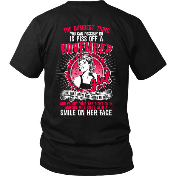 Limited Edition ***Piss Of November Girl*** Shirts & Hoodies