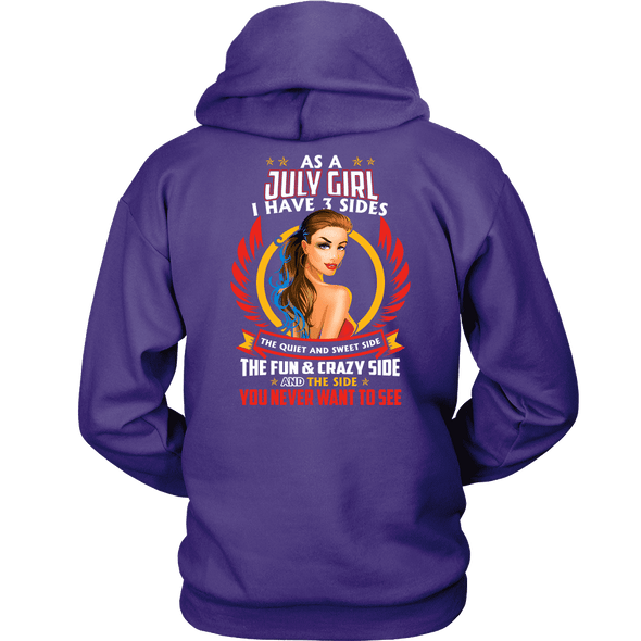 Limited Edition ***July Girl 3 - Sides*** Shirts & Hoodies