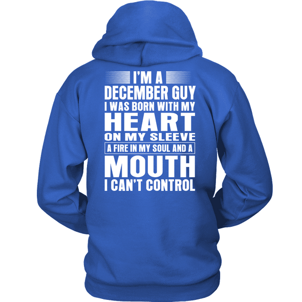 Limited Edition **December Guy Heart On Sleeve Back Print*** Shirts & Hoodies