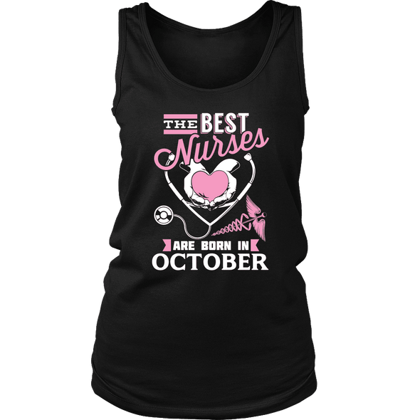 Best Nurses Are Born In October Women Shirts, Hoodie & Tank