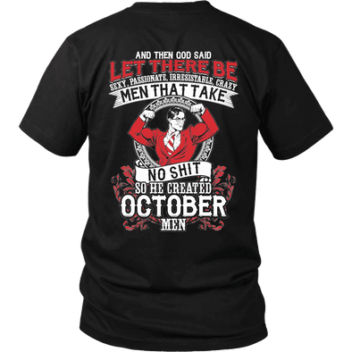 Limited Edition **God Created October Men** Shirts & Hoodies