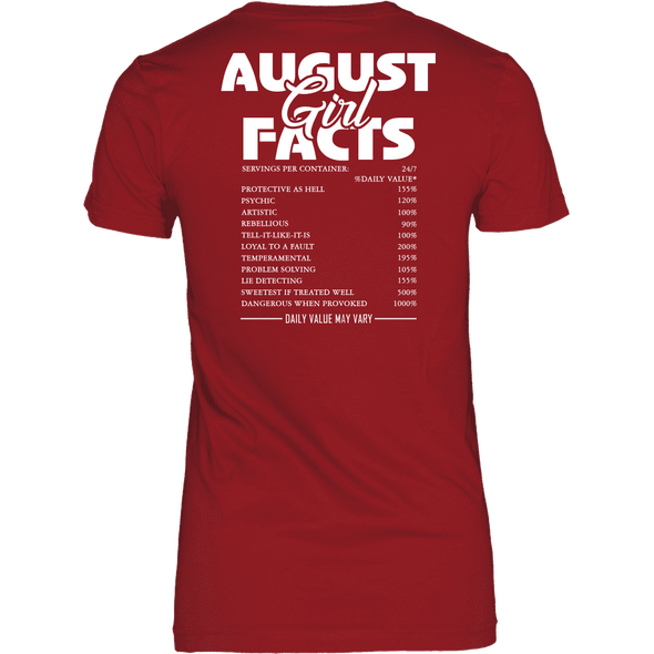 Limited Edition **August Girl Facts** Shirts & Hoodies