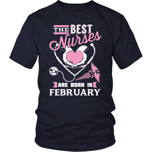 Best Nurses Are Born In February Women Shirts