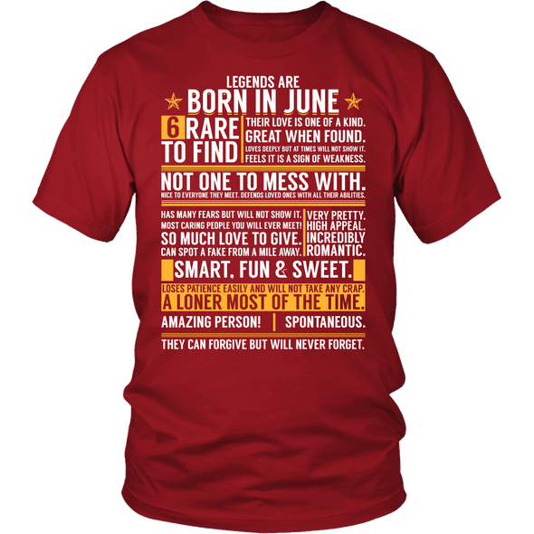 ***LIMITED EDITION****Born In June Shirts - Not Available In Stores