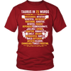 Describe Taurus In 25 Words Shirt, Taurus Shirt, Hoodie & Tank