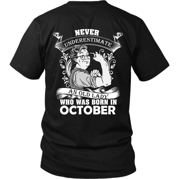Limited Edition ***Old Lady Born In October*** Shirts & Hoodie