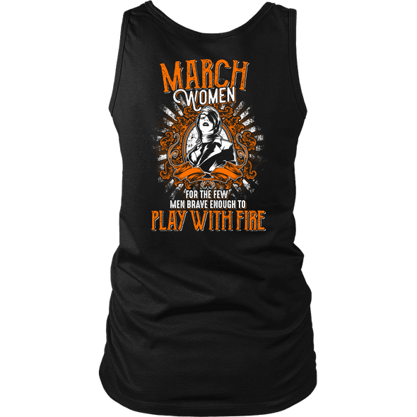 Limited Edition March Women Play With Fire Back Print Shirt