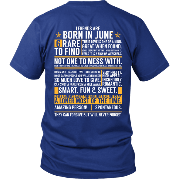 6 Rare Things To Find - Born In June Shirts